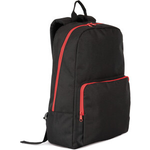 KI0181 Backpack with contrasting zip fastenings