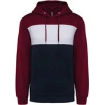 K4016 Unisex tricolour hooded sweatshirt Thumbnail Image