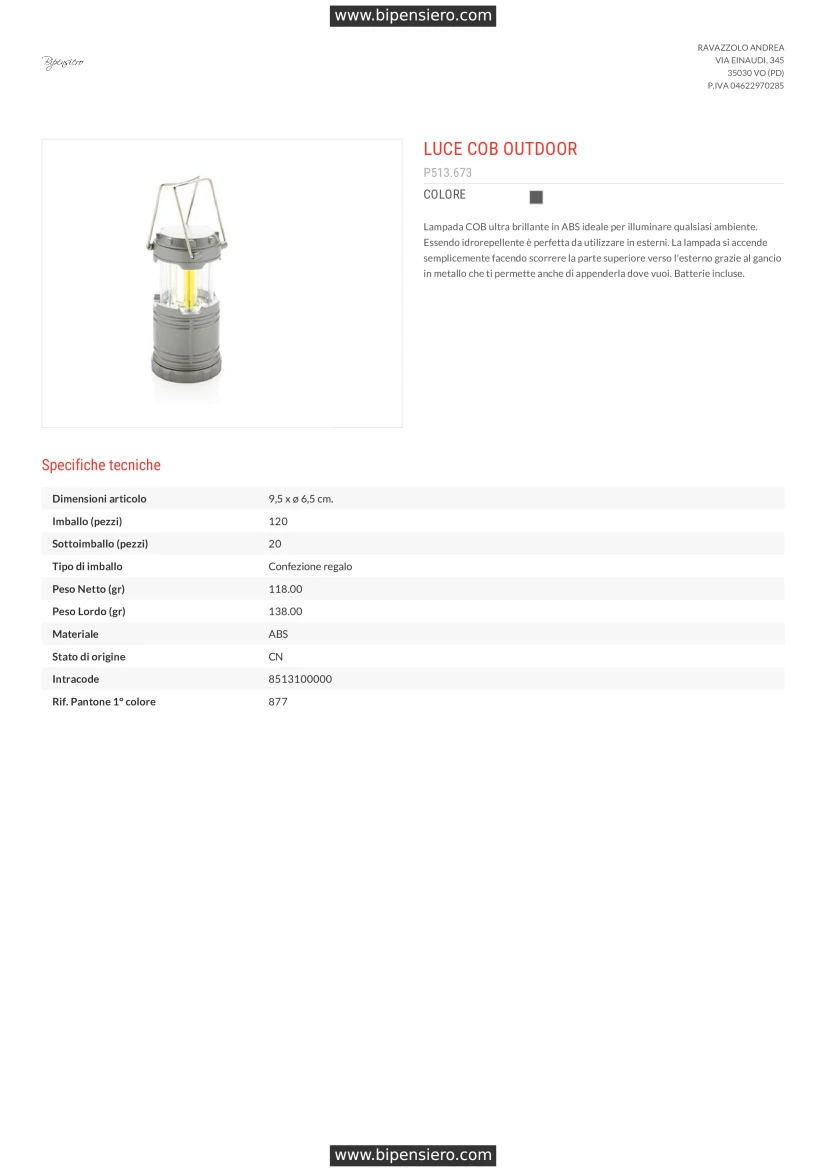 Scheda Tecnica - Tabella Taglie - XD Collection XIP513673